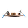 GloboStar® DELTA 77819 Χωνευτό Κινούμενο Στρόγγυλο Σποτ Οροφής για Λάμπα MR16 με Βάση GU5.3 ή GU10 – IP20 – Μεταλλικό – Φ92 x Υ28mm – Χάλκινο – 5 Χρόνια Εγγύηση