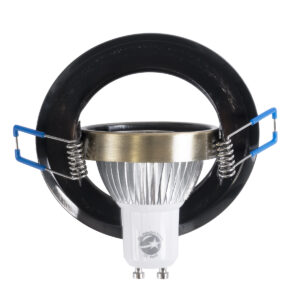 GloboStar® DELTA 77820 Χωνευτό Κινούμενο Στρόγγυλο Σποτ Οροφής για Λάμπα MR16 με Βάση GU5.3 ή GU10 – IP20 – Μεταλλικό – Φ92 x Υ28mm – Μπρούτζινο – 5 Χρόνια Εγγύηση