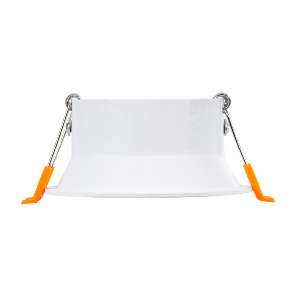 GloboStar® ALPHA 77830 Χωνευτό Κινούμενο Στρόγγυλο Σποτ Οροφής για Λάμπα MR16/GU10 – IP20 – Χυτό Αλουμίνιο – Φ9.4 x Υ4.2cm – Λευκό – 5 Χρόνια Εγγύηση