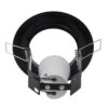 GloboStar® ACIDA 77845 Χωνευτή Στρογγυλή Μεταλλική Βάση Μπετού για Λάμπα R63 με Ντουί E27 AC 220-240V IP20 Φ11 x Υ11cm – Μαύρη – 5 Years Warranty