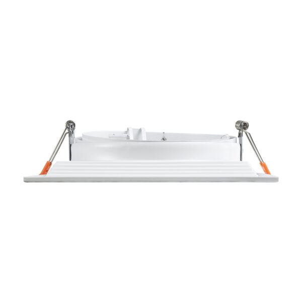 GloboStar® VITA 77852 Χωνευτό Κινούμενο Τετράγωνο Σποτ Οροφής για Λάμπα AR111 – IP20 – Χυτό Αλουμίνιο – Μ18 x Π18 x Υ4.5cm – Λευκό – 5 Χρόνια Εγγύηση