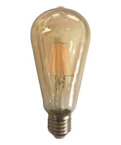 ΛΑΜΠΑ LED ST64 FILAMENT 10W E27 2500K 220-240V GOLD DIMMABLE EUROLAMP 147-80930
