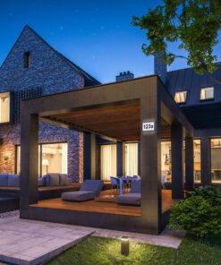 LED Φωτιστικό Τοίχου με Αυτοκόλλητα Αριθμούς- Γράμματα & Αισθητήρα Νύχτας-Μέρας 10W V-TAC PRO Samsung Chip IP54 800lm Θερμό Λευκό 3000K – 780