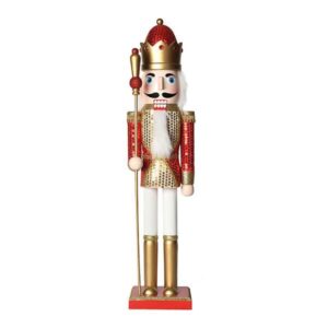 ΚΑΡΥΟΘΡΑΥΣΤΗΣ, ΑΣΠΡΟΣ-ΧΡΥΣΟΣ-ΚΟΚΚΙΝΟΣ, ΜΕ ΣΚΗΠΤΡΟ, 60cm EUROLAMP – 600-44829