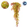 GloboStar® 78058 Τεχνητό Κρεμαστό Φυτό Διακοσμητικών Κλαδιών με Πράσινο και Κόκκινο Φύλλωμα Μυρτιάς Μ30 x Y80 x Π10cm