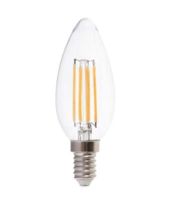 Λάμπα LED E14 κερί filament 5.5W φυσικό λευκό 4000K γυαλί διάφανο V-TAC – 7807