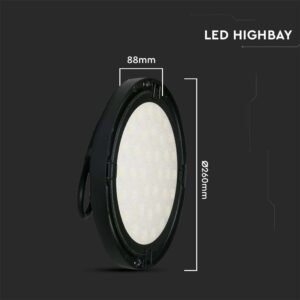 LED Καμπάνα Μαύρη 150W V-TAC 110° 15300lm IP65 Φυσικό Λευκό 4000K – 7810