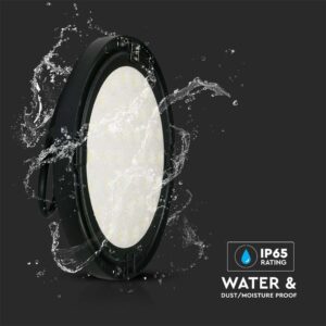 LED Καμπάνα Μαύρη 200W V-TAC 110° 20400lm IP65 Φυσικό Λευκό 4000K – 7812