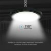 LED Καμπάνα Μαύρη 200W V-TAC 110° 20400lm IP65 Φυσικό Λευκό 4000K – 7812