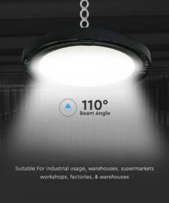 LED Καμπάνα Μαύρη 200W V-TAC 110° 20400lm IP65 Φυσικό Λευκό 4000K – 7812