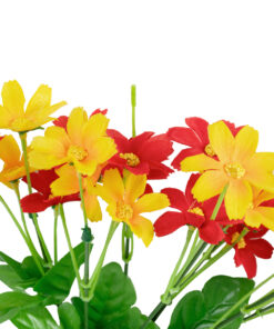 GloboStar® Artificial Garden MARGARET BOUQUET 78207 Τεχνητό Διακοσμητικό Μπουκέτο με Μαργαρίτες M20 x Π20 x Υ35cm