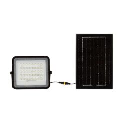 LED ηλιακός προβολέας 6W φυσικό λευκό 4000K με μαύρο σώμα και χειριστήριο V-TAC – 7822