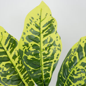 GloboStar® GREEN CROTON 78226 Τεχνητό Φυτό Κροτώνας Πράσινος – Μπουκέτο Διακοσμητικών Φυτών – Κλαδιών με Φύλλωμα Πράσινο Υ44cm
