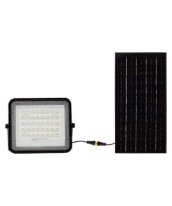 LED ηλιακός προβολέας 10W ψυχρό λευκό 6400K με μαύρο σώμα και χειριστήριο V-TAC – 7823