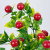 GloboStar® BUTCHERS BROOM 78268 Τεχνητό Φυτό Ρούσκος – Μπουκέτο Διακοσμητικών Φυτών – Κλαδιών με Φύλλωμα Πράσινο – Κόκκινο – Κίτρινο Υ30cm
