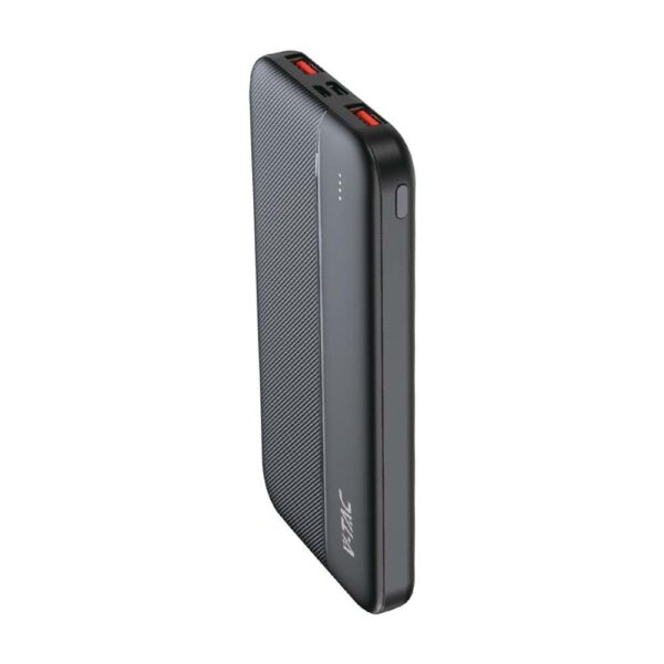 Power Bank 10000mAh και 2 Θύρες Type-C/Micro USB και 2 Θύρες USB Μαύρο V-TAC - 7831