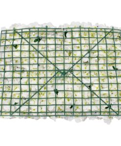 GloboStar® 78311 Συνθετικό Πάνελ Φυλλωσιάς – Κάθετος Κήπος Τριαντάφυλλο – Ορτανσία Μ60 x Υ40 x Π7cm