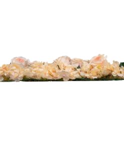 GloboStar® 78312 Συνθετικό Πάνελ Φυλλωσιάς – Κάθετος Κήπος Τριαντάφυλλο – Ορτανσία Μ60 x Υ40 x Π7cm