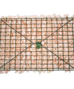 GloboStar® 78327 Συνθετικό Πάνελ Φυλλωσιάς – Κάθετος Κήπος Άγρια Ορτανσία Σομόν Μ60 x Υ40 x Π5cm