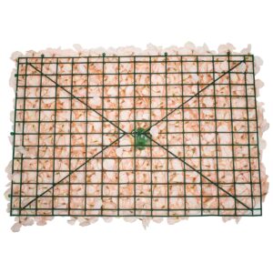 GloboStar® 78327 Συνθετικό Πάνελ Φυλλωσιάς – Κάθετος Κήπος Άγρια Ορτανσία Σομόν Μ60 x Υ40 x Π5cm