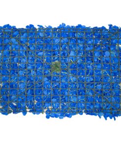 GloboStar® 78328 Συνθετικό Πάνελ Φυλλωσιάς – Κάθετος Κήπος Ορτανσία Μπλε Μ60 x Υ40 x Π5cm