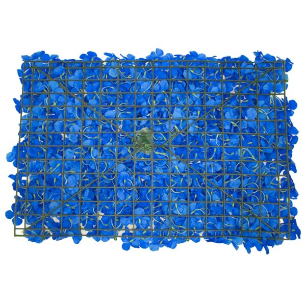 GloboStar® 78328 Συνθετικό Πάνελ Φυλλωσιάς – Κάθετος Κήπος Ορτανσία Μπλε Μ60 x Υ40 x Π5cm