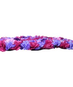 GloboStar® 78332 Artificial – Συνθετικό Τεχνητό Διακοσμητικό Πάνελ Λουλουδιών – Κάθετος Κήπος Τριαντάφυλλο – Ορτανσία – Βιολέτα – Φουξια – Μωβ – Γαλάζιο Μ60 x Υ40 x Π7cm