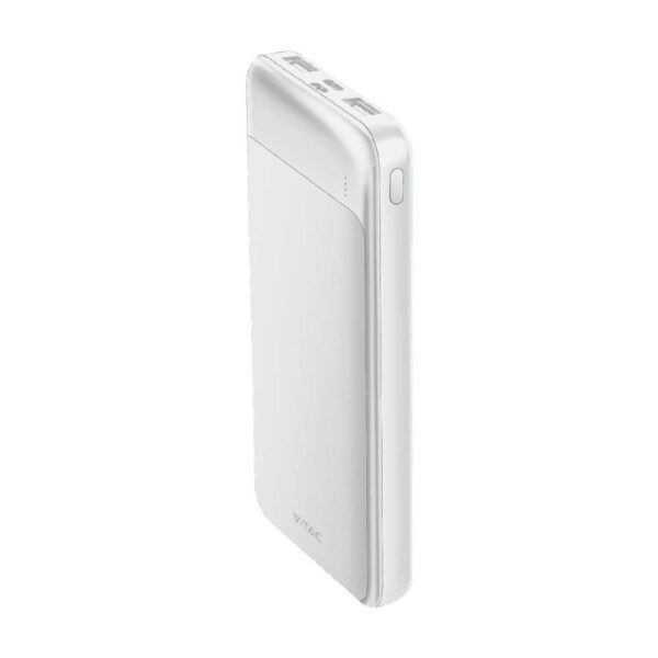 Power Bank με Fast Charging 10000mAh Λευκό V-TAC με 2 USB - 7834