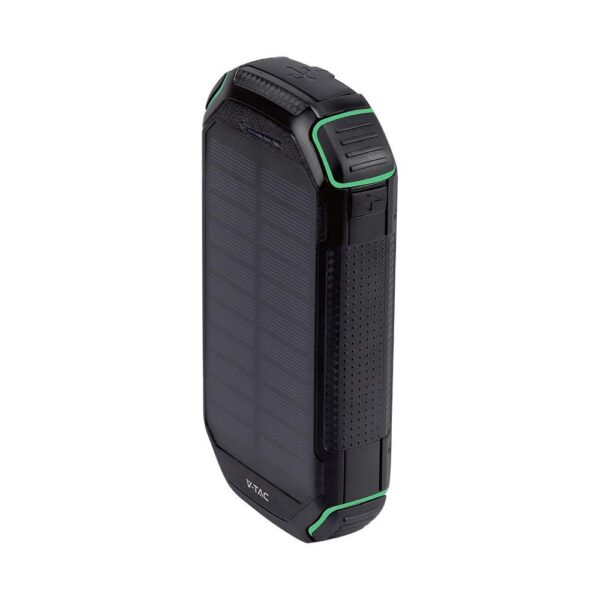 Ηλιακό Power Bank με Ασύρματη Φόρτιση 30000mAh  Μαύρο V-TAC – 7836