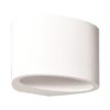 ΑΠΛΙΚΑ ΤΟΙΧΟΥ ΟΒΑΛ MEDIUM ΓΥΨΙΝΗ G9 1x6W 150x120x100 EUROLAMP 147-53300