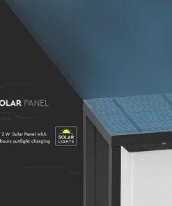 Επιτοίχιο Φωτιστικό LED 2W 3000K Ηλιακό με Aνιχνευτή Φωτός IP65 V-TAC – 784