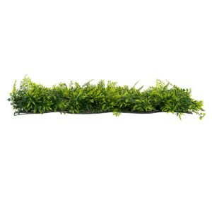 GloboStar® 78405 Συνθετικό Πάνελ Φυλλωσιάς – Κάθετος Κήπος Νάνος Φτέρη – Νάνος Κισσός – Δανάη Μ60 x Υ40 x Π8cm