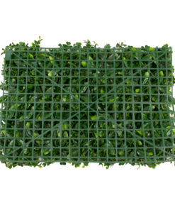 GloboStar® 78406 Artificial – Συνθετικό Τεχνητό Διακοσμητικό Πάνελ Φυλλωσιάς – Κάθετος Κήπος Τριφύλλι – Νάνος Δάφνη – Περεσκία Πράσινο Μ60 x Υ40 x Π8cm