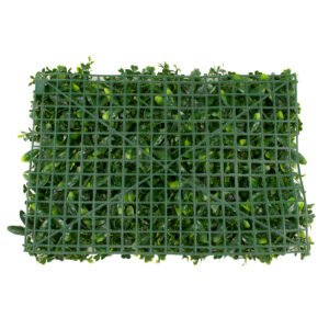 GloboStar® 78406 Artificial – Συνθετικό Τεχνητό Διακοσμητικό Πάνελ Φυλλωσιάς – Κάθετος Κήπος Τριφύλλι – Νάνος Δάφνη – Περεσκία Πράσινο Μ60 x Υ40 x Π8cm