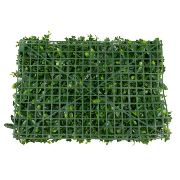 GloboStar® 78406 Artificial – Συνθετικό Τεχνητό Διακοσμητικό Πάνελ Φυλλωσιάς – Κάθετος Κήπος Τριφύλλι – Νάνος Δάφνη – Περεσκία Πράσινο Μ60 x Υ40 x Π8cm