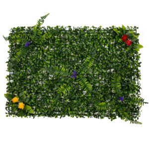 GloboStar® 78409 Συνθετικό Πάνελ Φυλλωσιάς – Κάθετος Κήπος Πυξάρι – Φτέρη – Περεσκία Μ60 x Υ40 x Π7cm