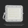 LED Ηλιακός Προβολέας 10W με Τηλεχειριστήριο V-TAC Λευκός IP65 800lm Ψυχρό Λευκό 6400K – 7841