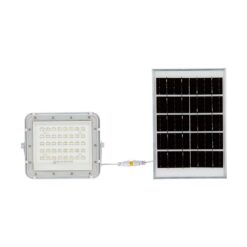 LED Ηλιακός Προβολέας 10W με Τηλεχειριστήριο V-TAC Λευκός IP65 800lm Φύσικό Λευκό 4000K – 7842