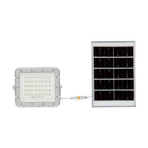 7841-p3_1 LED Ηλιακός Προβολέας 10W με Τηλεχειριστήριο V-TAC Λευκός IP65 800lm Φύσικό Λευκό 4000K – 7842
