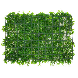 GloboStar® 78412 Artificial – Συνθετικό Τεχνητό Διακοσμητικό Πάνελ Φυλλωσιάς – Κάθετος Κήπος Καυκάσιο Πυξάρι – Φτέρη – Tokyo sun Πράσινο Μ60 x Υ40 x Π9cm