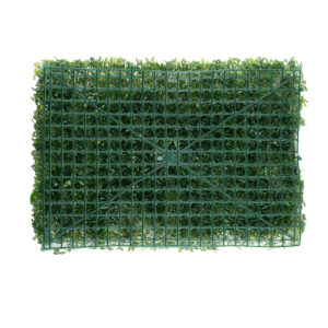 GloboStar® 78429 Artificial – Συνθετικό Τεχνητό Διακοσμητικό Πάνελ Φυλλωσιάς – Κάθετος Κήπος Πυξάρι – Φτέρη – Πόλκα – Λευκό – Κίτρινο – Κόκκινο Μ60 x Υ40 x Π7cm
