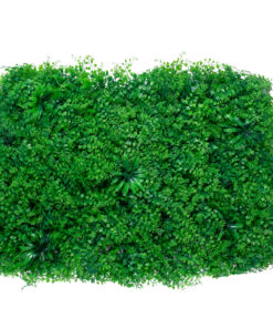 GloboStar® 78435 Artificial – Συνθετικό Τεχνητό Διακοσμητικό Πάνελ Φυλλωσιάς – Κάθετος Κήπος Φύλλα Αγγελικής – Πράσινο Μ60 x Υ50 x Π8cm