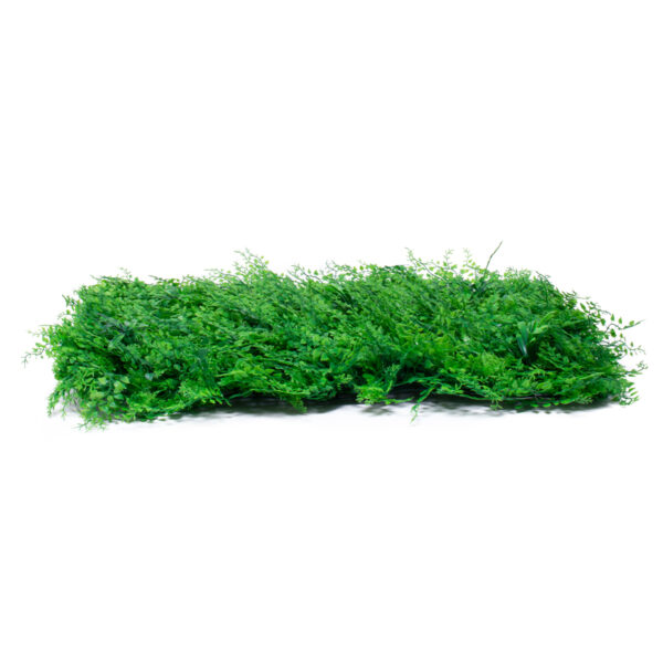 GloboStar® 78435 Artificial – Συνθετικό Τεχνητό Διακοσμητικό Πάνελ Φυλλωσιάς – Κάθετος Κήπος Φύλλα Αγγελικής – Πράσινο Μ60 x Υ50 x Π8cm