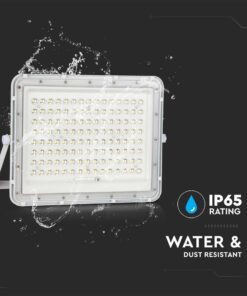 LED Ηλιακός Προβολέας 20W με Τηλεχειριστήριο V-TAC Λευκός IP65 1800lm Ψυχρό Λευκό 6400K – 7845