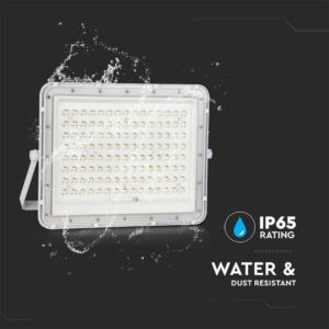 LED Ηλιακός Προβολέας 20W με Τηλεχειριστήριο V-TAC Λευκός IP65 1800lm Ψυχρό Λευκό 6400K – 7845