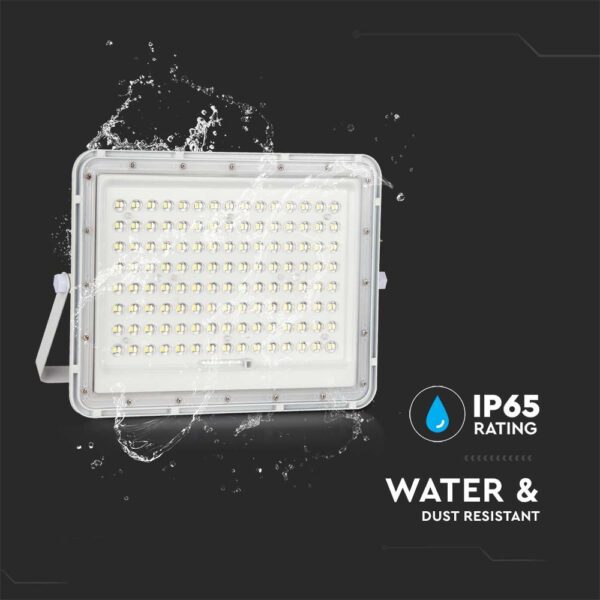 LED Ηλιακός Προβολέας 20W με Τηλεχειριστήριο V-TAC Λευκός IP65 1800lm Ψυχρό Λευκό 6400K – 7845