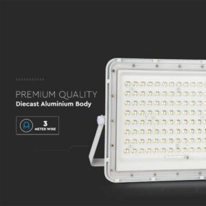LED Ηλιακός Προβολέας 20W με Τηλεχειριστήριο V-TAC Λευκός IP65 1800lm Ψυχρό Λευκό 6400K – 7845