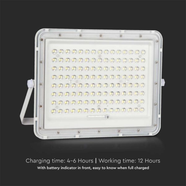 LED Ηλιακός Προβολέας 20W με Τηλεχειριστήριο V-TAC Λευκός IP65 1800lm Ψυχρό Λευκό 6400K – 7845