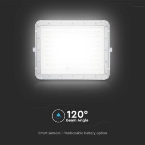 LED Ηλιακός Προβολέας 20W με Τηλεχειριστήριο V-TAC Λευκός IP65 1800lm Ψυχρό Λευκό 6400K – 7845