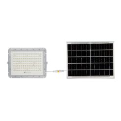 LED Ηλιακός Προβολέας 20W με Τηλεχειριστήριο V-TAC Λευκός IP65 1800lm Φύσικό Λευκό 4000K – 7846